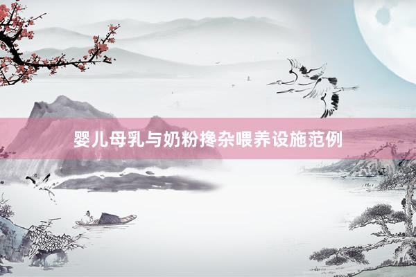 婴儿母乳与奶粉搀杂喂养设施范例