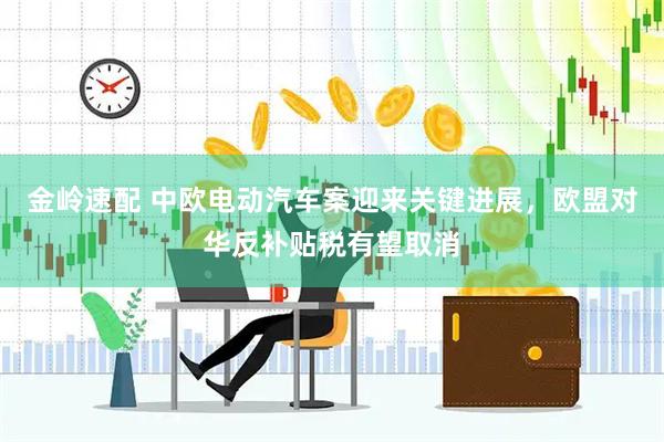 金岭速配 中欧电动汽车案迎来关键进展，欧盟对华反补贴税有望取消